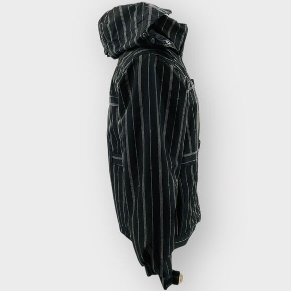 Pulse Black White Stripe Outdoor Insulated Snowboard Sport Winter Ski Jacket M - Picture 3 of 13